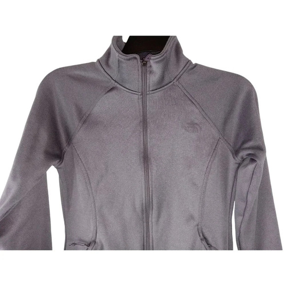 The North Face Womens Jacket Gray Fleece Full Zip Stretch Outdoor Size M - Picture 4 of 12